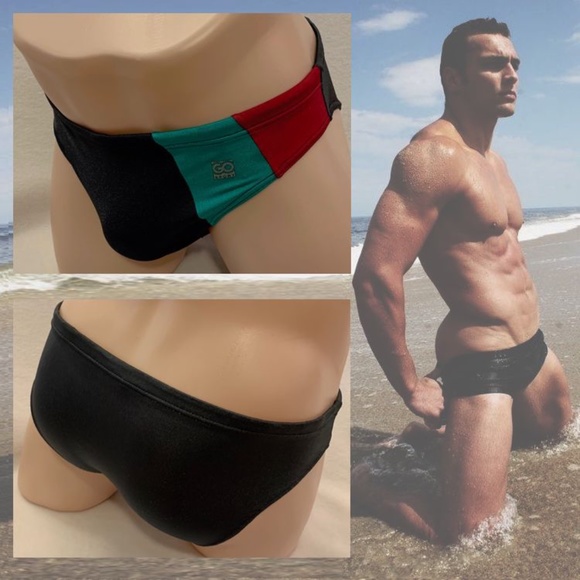 Go Sport Vintage Swim Briefs 34-36 Waist - Picture 1 of 3